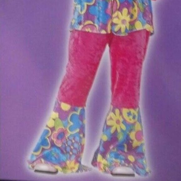 Flower Power 70's Hippie Girls Costume-Medium (10-12) - Picture 4 of 7